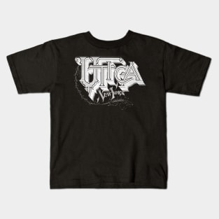 Vintage Utica, NY Kids T-Shirt